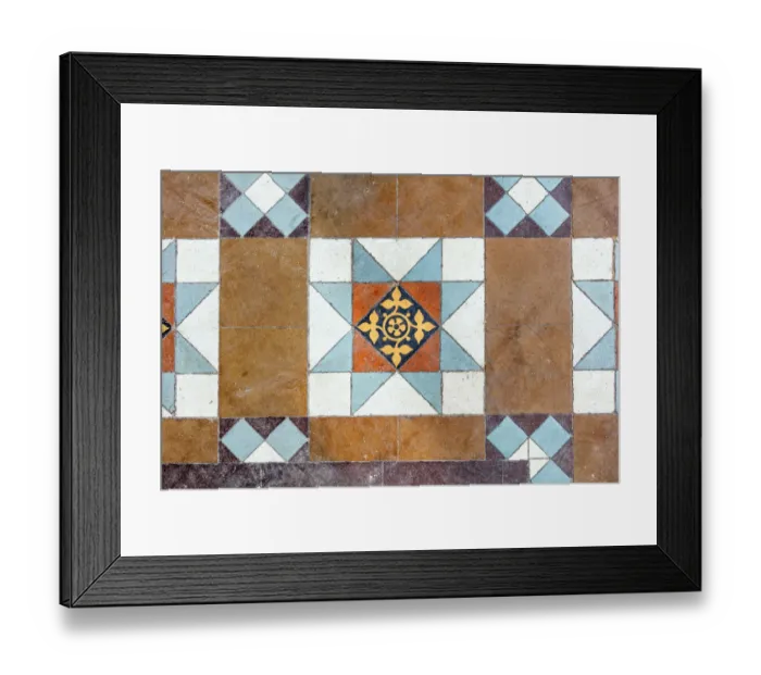 Framed Print : Decorative floor tiles DP262114