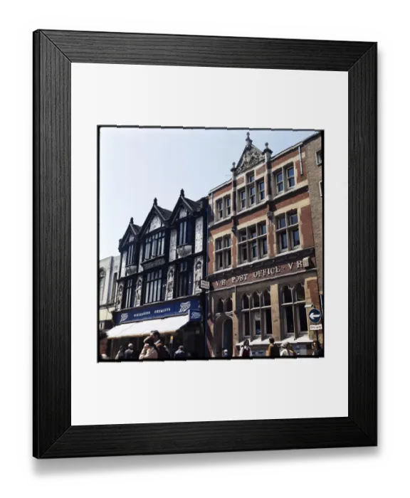 Framed Print : Cornhill shops Bury St Edmunds MBC01_02_002