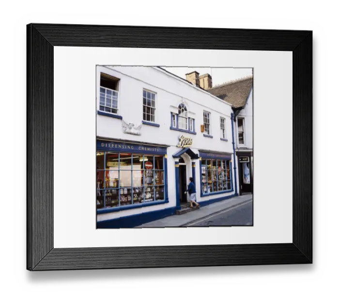 Framed Print : Chemist in Woodbridge MBC01_02_010