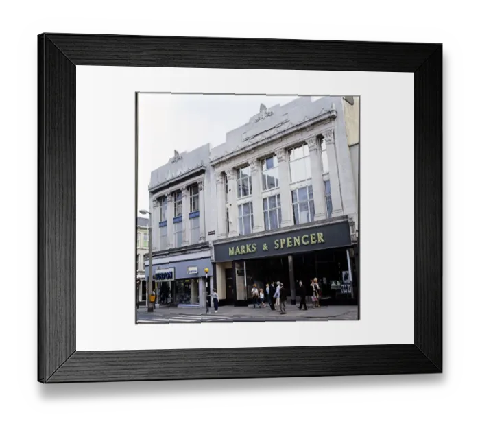 Framed Print : Marks and Spencer in Huddersfield MBC01_03_024