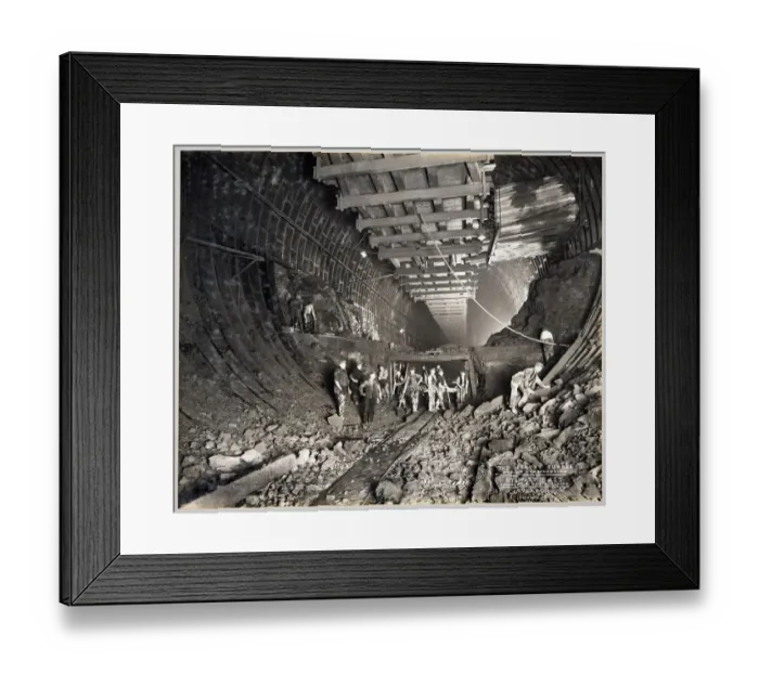Framed Print : Excavating the lower half MTA01_01_10