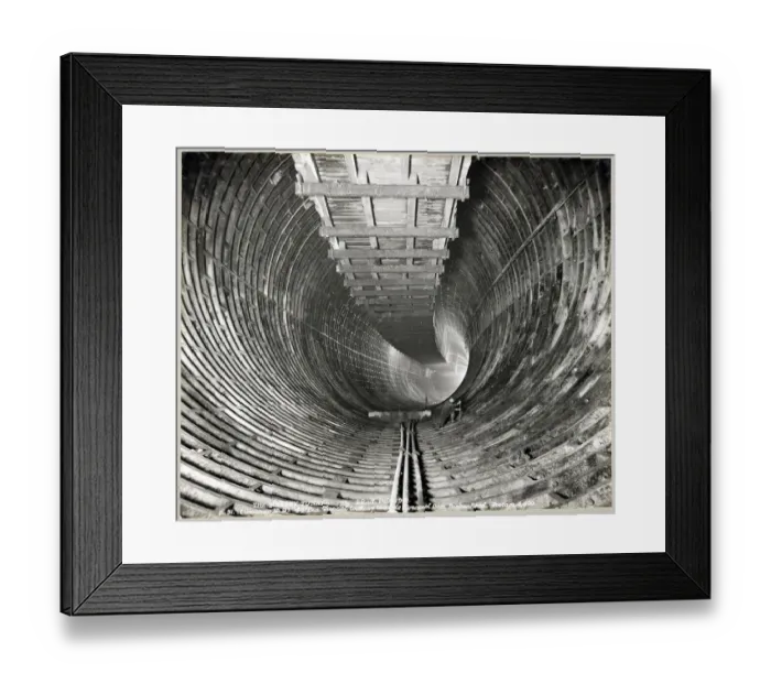 Framed Print : Cast iron tunnel lining MTA01_01_16 Framed Print : Cast iron tunnel lining MTA01_01_16