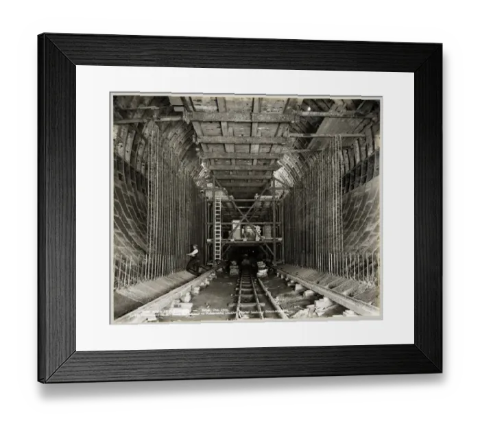 Framed Print : Constructing the tunnel MTA01_01_23 Framed Print : Constructing the tunnel MTA01_01_23