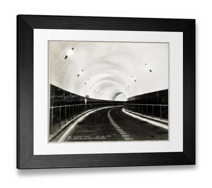 Framed Print : Newly finished tunnel MTA01_01_32