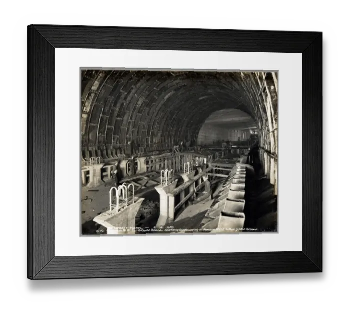 Framed Print : Constructing the Mersey Tunnel MTA01_02_04 Framed Print : Constructing the Mersey Tunnel MTA01_02_04