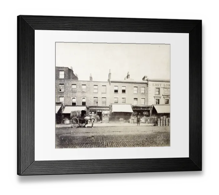 Framed Print : Whitechapel shops PSM01_01_05