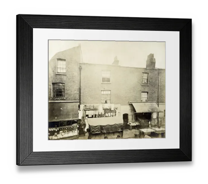 Framed Print : Shops in Stepney PSM01_01_07 Framed Print : Shops in Stepney PSM01_01_07
