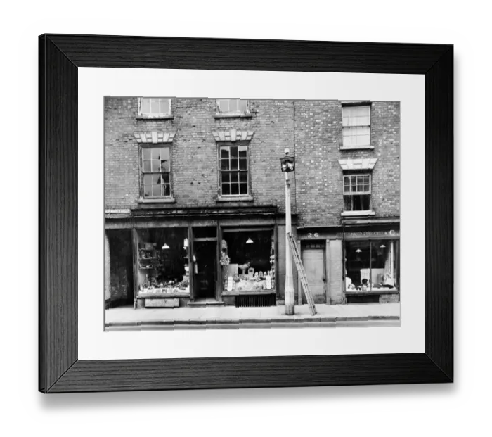 Framed Print : Derelict shops TEW01_01_X69739