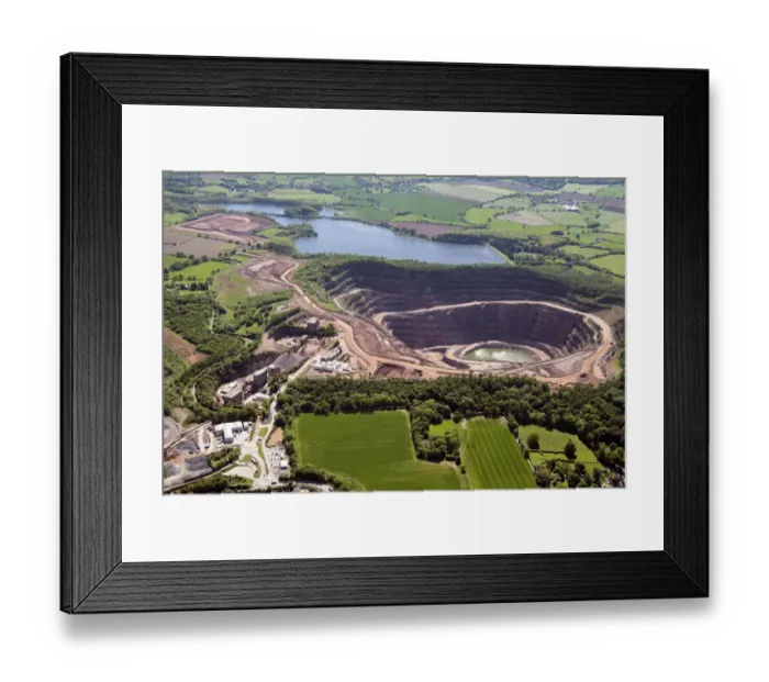 Framed Print : Mountsorrel Quarry 33500_010