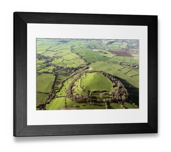 Framed Print : Cadbury Castle 33788_022 Framed Print : Cadbury Castle 33788_022