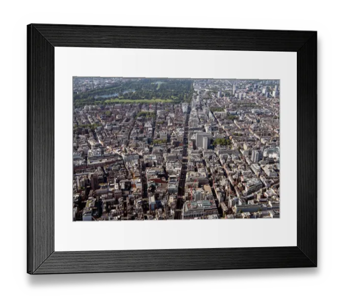 Framed Print : Aerial view along Oxford Street 35102_019
