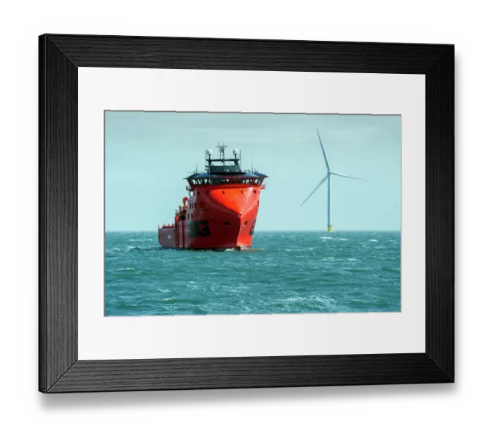 Framed Print : Westermost Rough Wind Farm DP168932