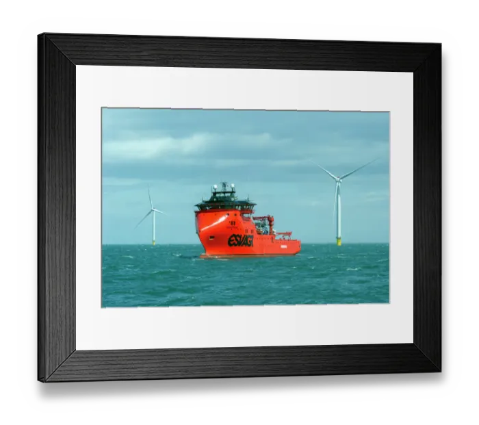 Framed Print : Westermost Rough Wind Farm DP168935 Framed Print : Westermost Rough Wind Farm DP168935