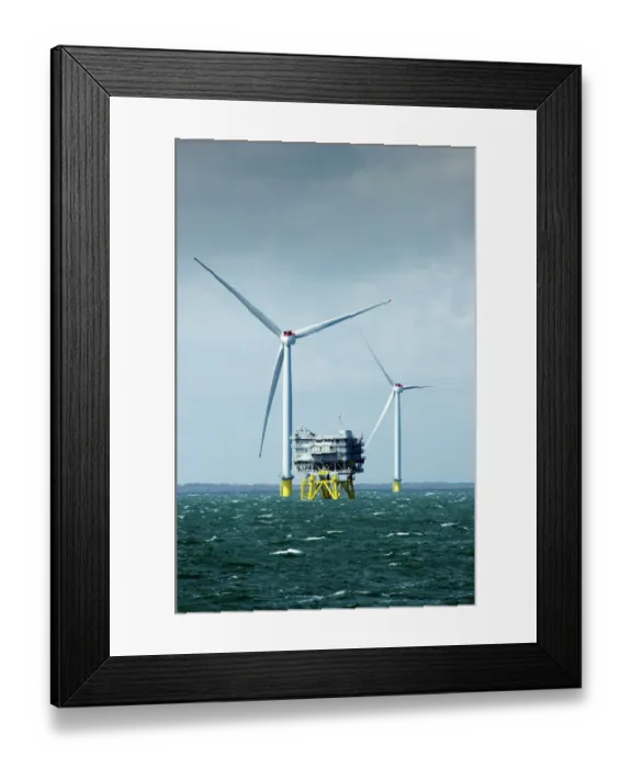 Framed Print : Westermost Rough Wind Farm DP168937