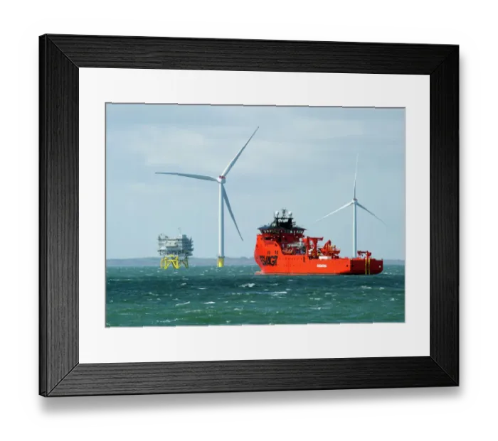 Framed Print : Westermost Rough Wind Farm DP168945 Framed Print : Westermost Rough Wind Farm DP168945