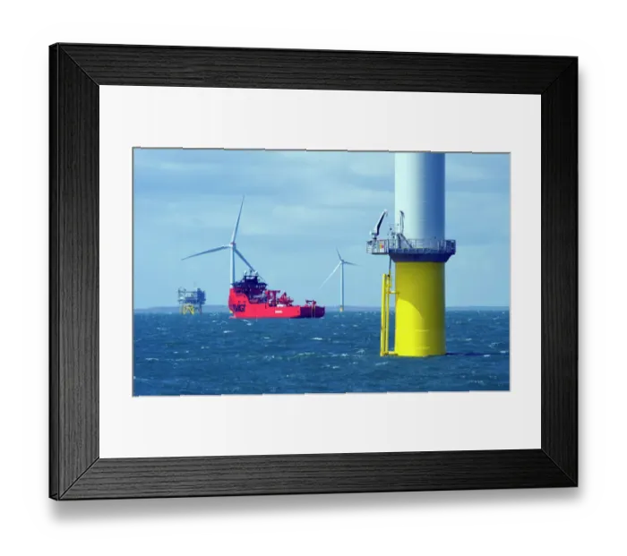 Framed Print : Westermost Rough Wind Farm DP168948