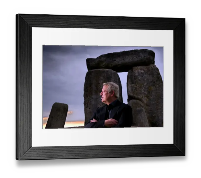 Framed Print : Al Gore at Stonehenge DP137787