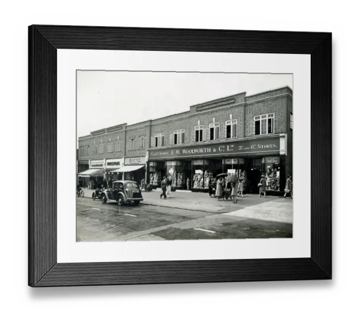 Framed Print : South Woodford Woolworths HAB01_01_02_01 Framed Print : South Woodford Woolworths HAB01_01_02_01