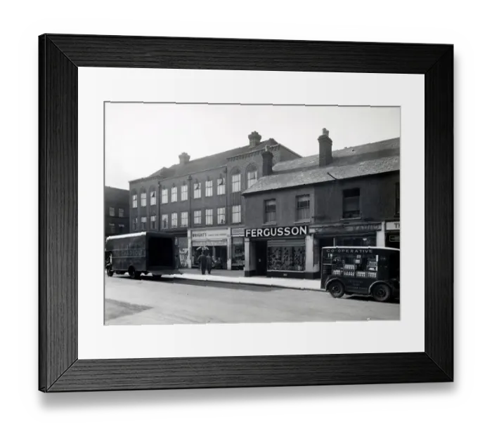 Framed Print : Waltham Cross shops HAB01_01_02_11 Framed Print : Waltham Cross shops HAB01_01_02_11