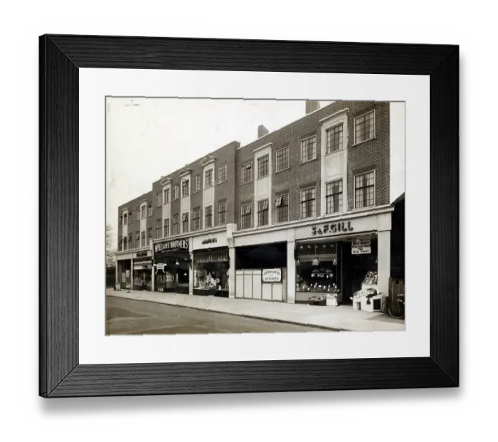 Framed Print : Ashford shops HAB01_01_08_01