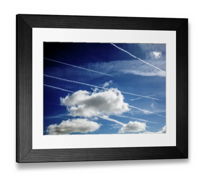 Framed Print : Vapour trails DP174047