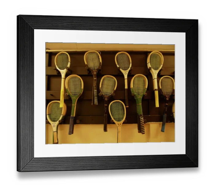 Framed Print : Real Tennis Racquets PLA01_05_090