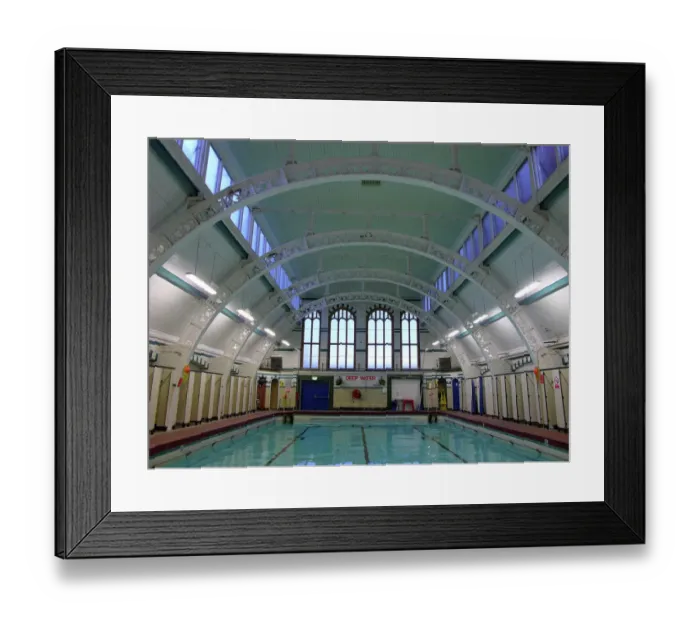 Framed Print : Moseley Road Baths PLA01_01_075