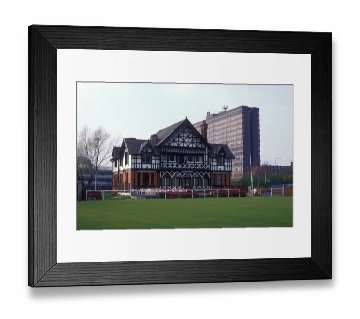Framed Print : Bowling Club pavilion PLA01_04_005
