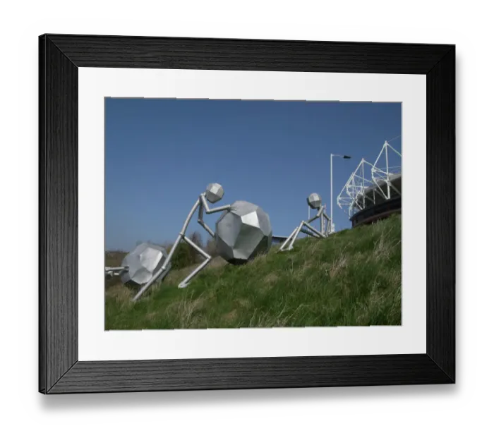 Framed Print : Men of Steel sculpture PLA01_05_053