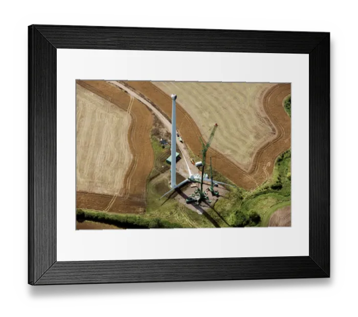 Framed Print : Maintaining a wind turbine 33972_029