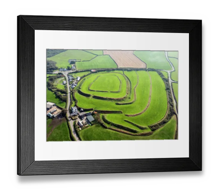 Framed Print : Concentric hillfort 33907_045 Framed Print : Concentric hillfort 33907_045