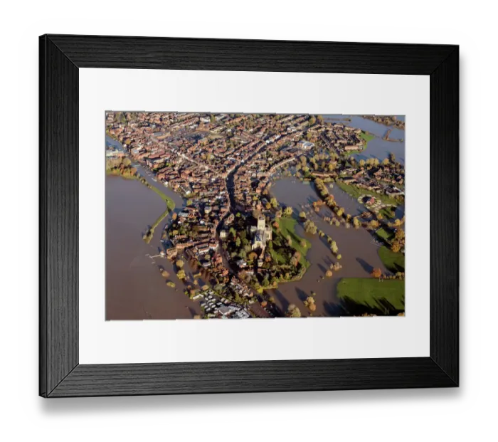Framed Print : Tewkesbury underwater 33872_014