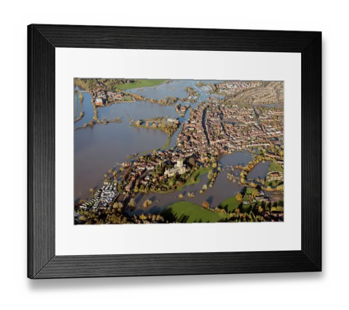 Framed Print : Tewkesbury underwater 33872_016