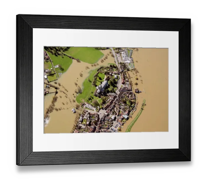 Framed Print : Tewkesbury flooded 33609_020 Framed Print : Tewkesbury flooded 33609_020