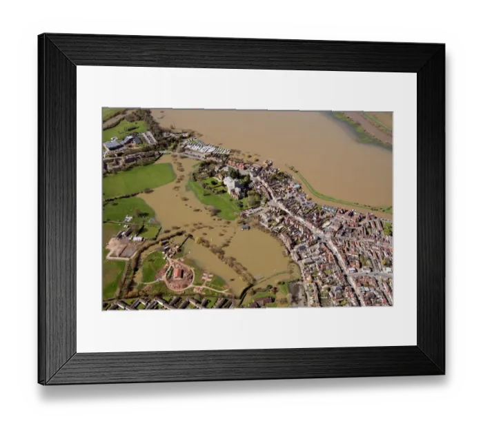 Framed Print : Tewkesbury flooded 33609_060 Framed Print : Tewkesbury flooded 33609_060