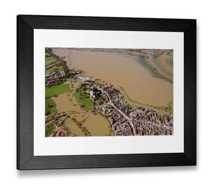 Framed Print : Tewkesbury flooded 33609_061 Framed Print : Tewkesbury flooded 33609_061