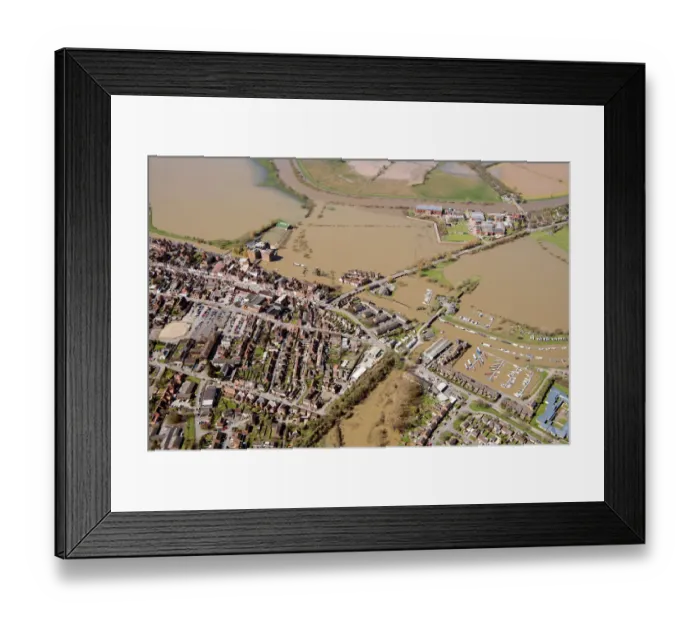 Framed Print : Tewkesbury flooded 33610_024 Framed Print : Tewkesbury flooded 33610_024