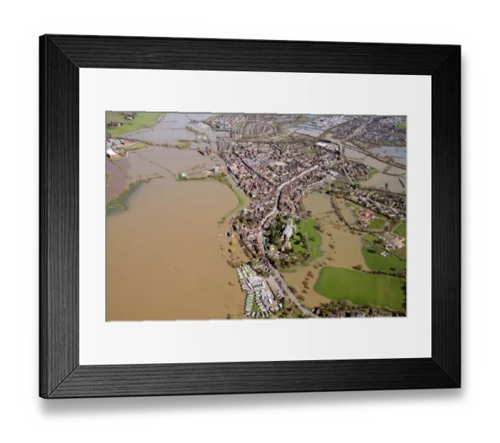 Framed Print : Tewkesbury flooded 33611_004 Framed Print : Tewkesbury flooded 33611_004