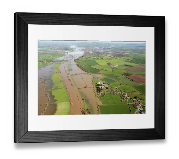 Framed Print : River Severn flooding 33611_047 Framed Print : River Severn flooding 33611_047