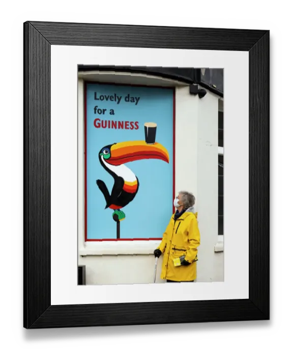 Framed Print : Toucan advertisement DP312494 Framed Print : Toucan advertisement DP312494