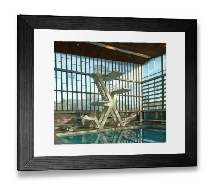 Framed Print : Diving platform PLA01_03_0036