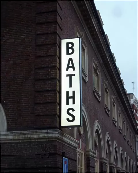 Baths sign PLA01_03_0122