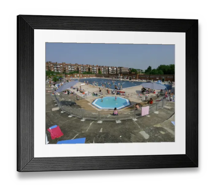 Framed Print : Parliament Hill Fields Lido PLA01_03_0288