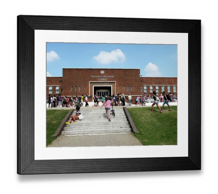 Framed Print : Parliament Hill Fields Lido PLA01_03_0306