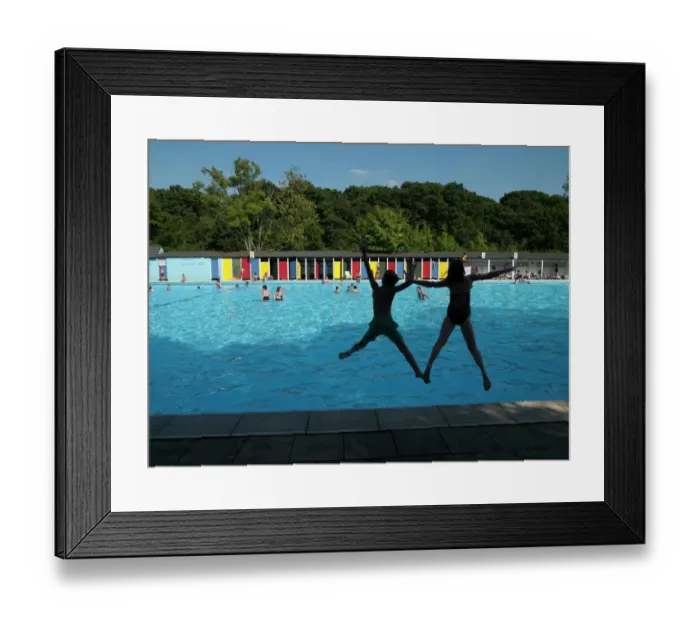Framed Print : Tooting Bec Lido PLA01_03_0323 Framed Print : Tooting Bec Lido PLA01_03_0323