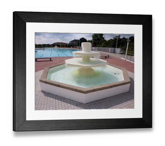 Framed Print : Aerator fountain PLA01_03_0343