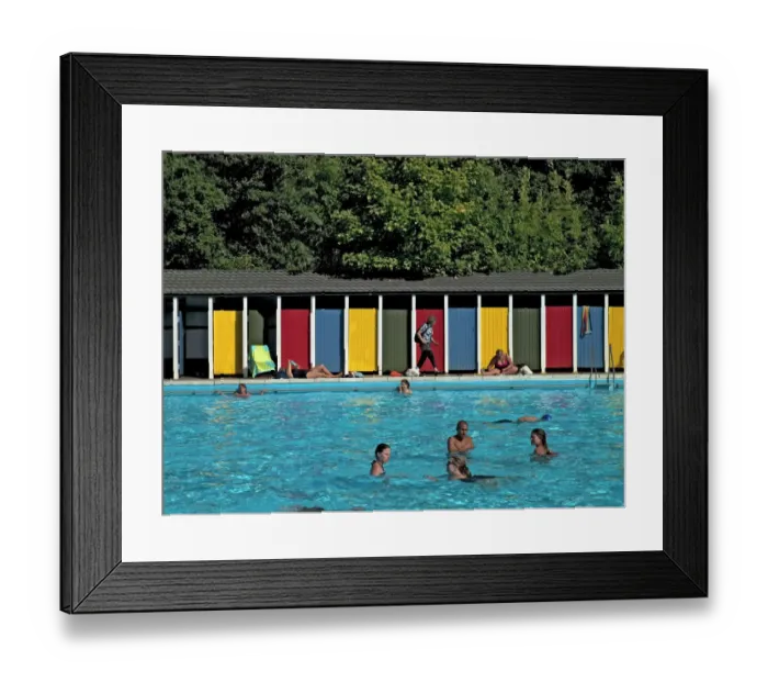 Framed Print : Tooting Bec Lido PLA01_03_0333