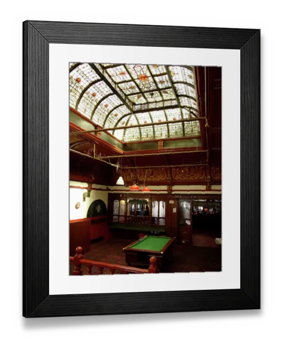 Framed Print : Billiard Hall PLA01_03_0362 Framed Print : Billiard Hall PLA01_03_0362