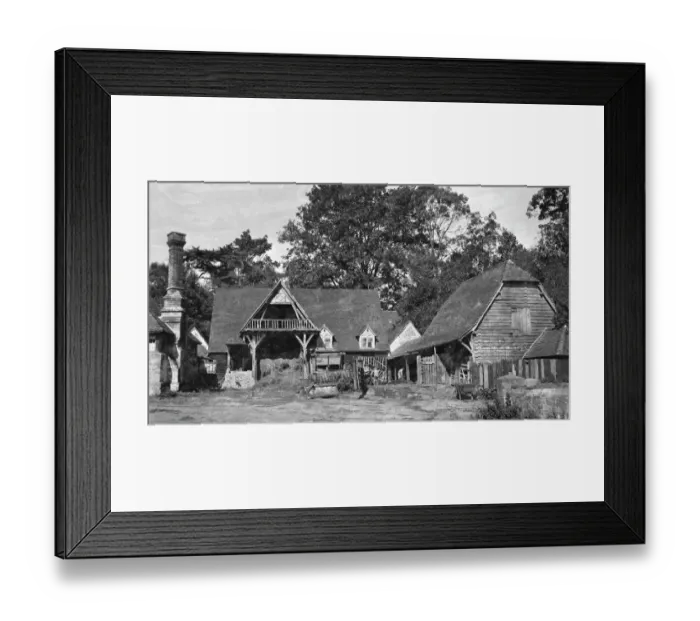 Framed Print : Farm Buildings BB48_00267