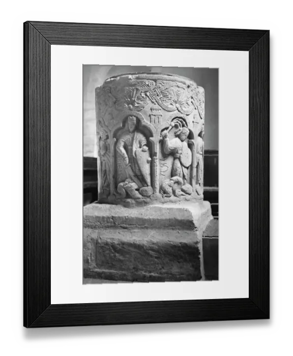 Framed Print : Southrop Font BB49_00384